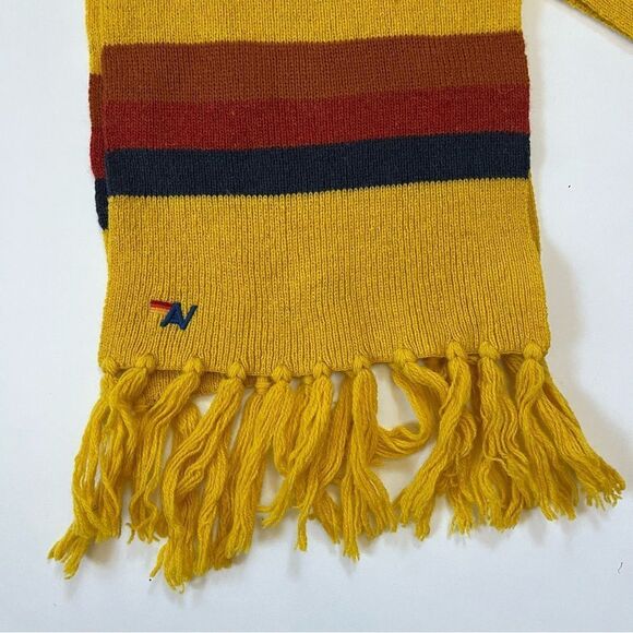 Aviator Nation Striped Wool Blend Scarf - Picture 4 of 9